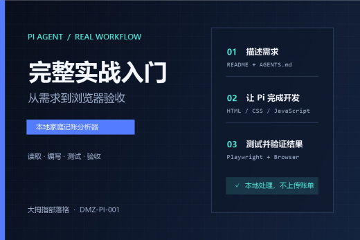 Pi Agent完整实战入门：从需求到浏览器验收